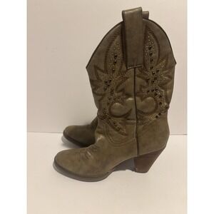 Very‎ Volatile Los Angeles Cowgirl Western Boot 7.5 Women's  Brown Leather